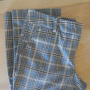 NY & Co Plaid Straight Leg Pant